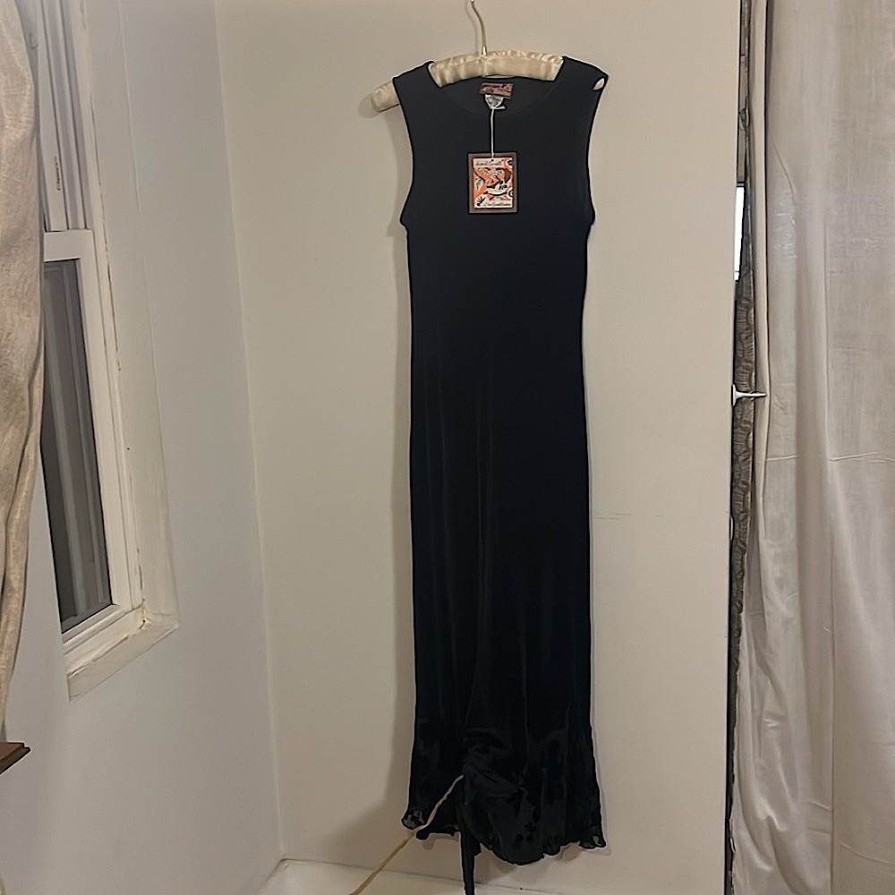 NWT April Cornell Dramused Black Velvet Muse Dress